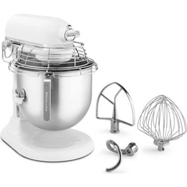 Kitchen Aid Portable Appliance KitchenAid - Commercial 8 Qt. Stand Mixer With Bowl Guard, White, NSF KSMC895WH